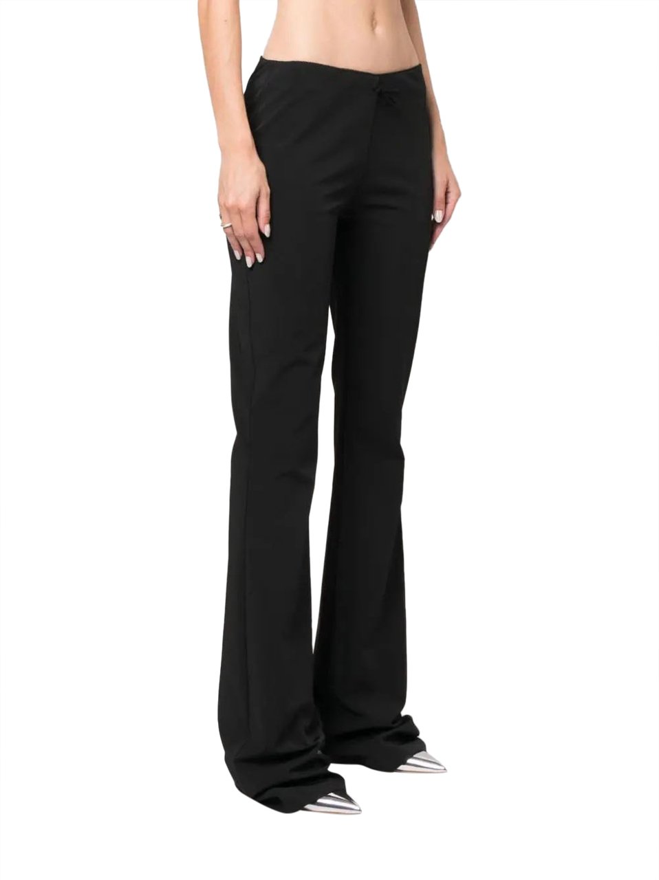 Blumarine pantalone zampa black Zwart