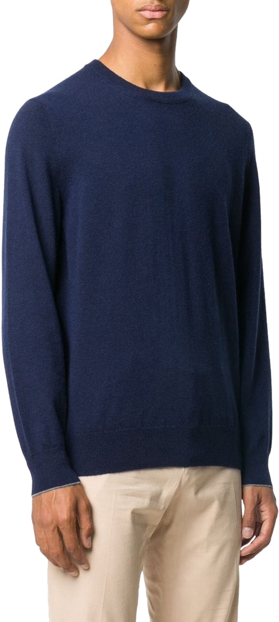 Brunello Cucinelli Maglia In Cashmere Blauw