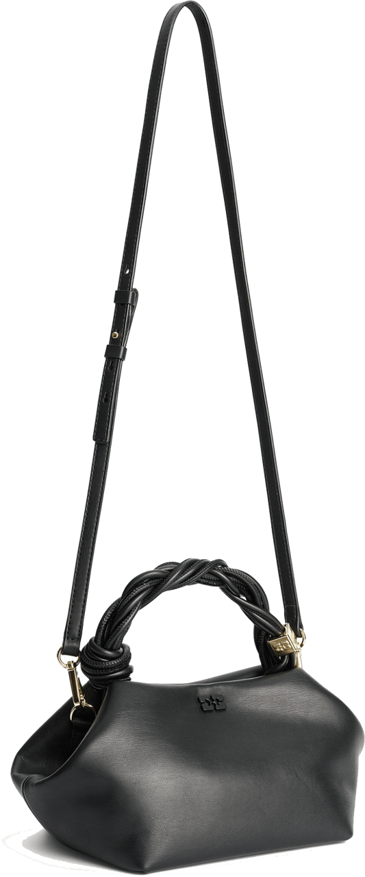 Ganni Bou Bag Small Black Zwart