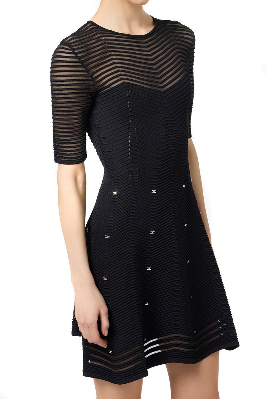 Elisabetta Franchi Dresses Black Zwart