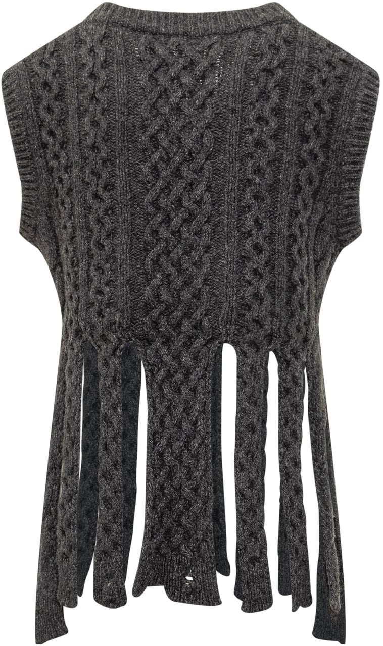 Coperni Coperni Dark grey wool blend vest Grijs