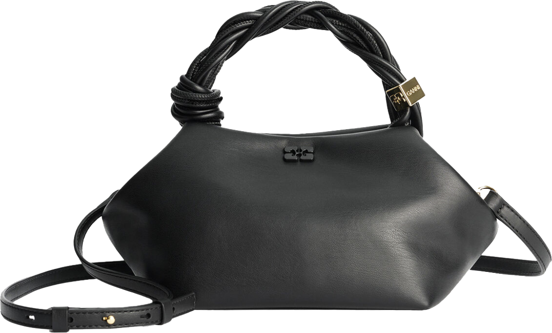 Ganni Bou Bag Small Black Zwart
