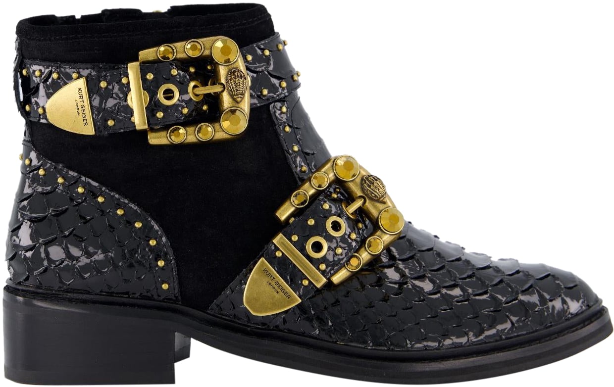 Kurt Geiger London Dames Maddox Ankle Bootie Zwart