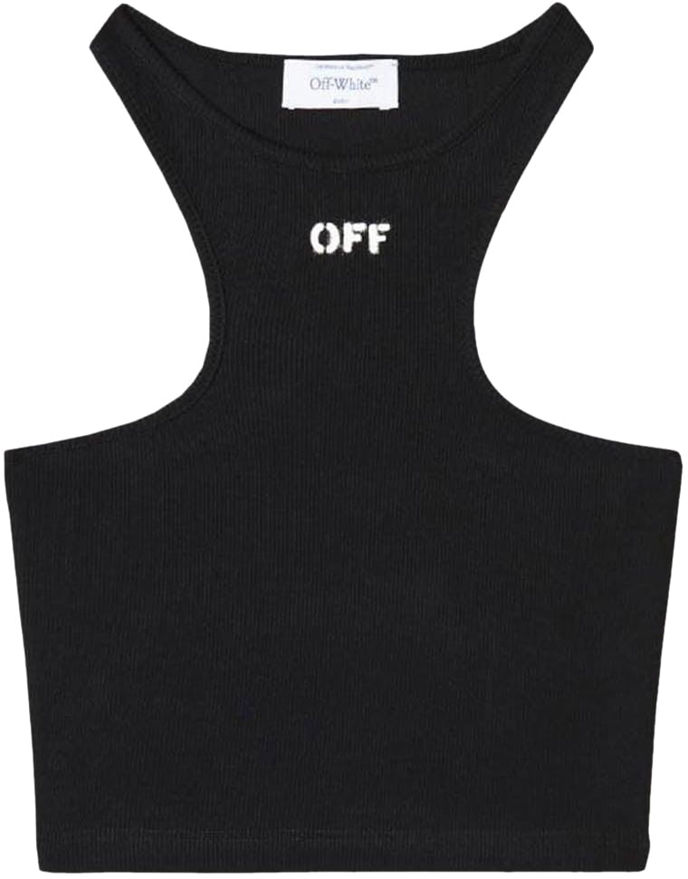 OFF-WHITE Rowing Top Nero Zwart