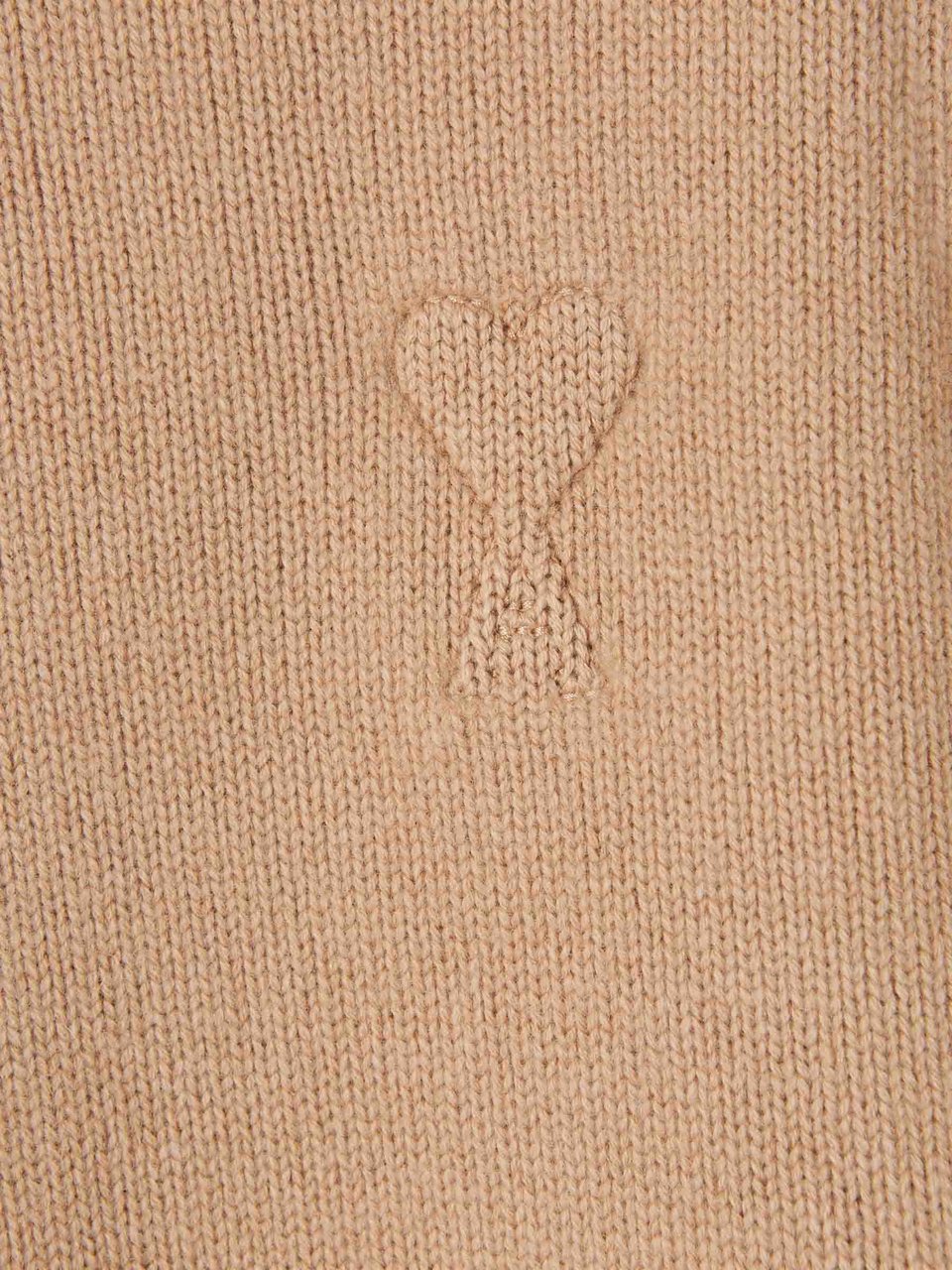 AMI Paris Logo Knit Sweater Bruin