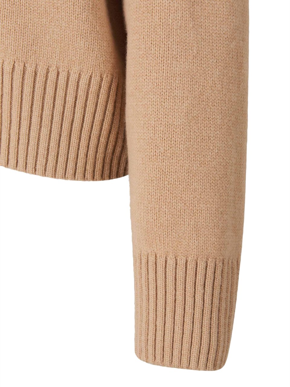 AMI Paris Logo Knit Sweater Bruin