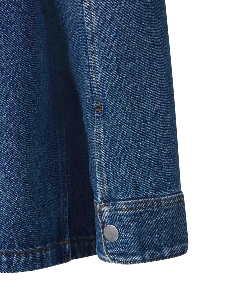 AMI Paris Denim Logo Overshirt Divers