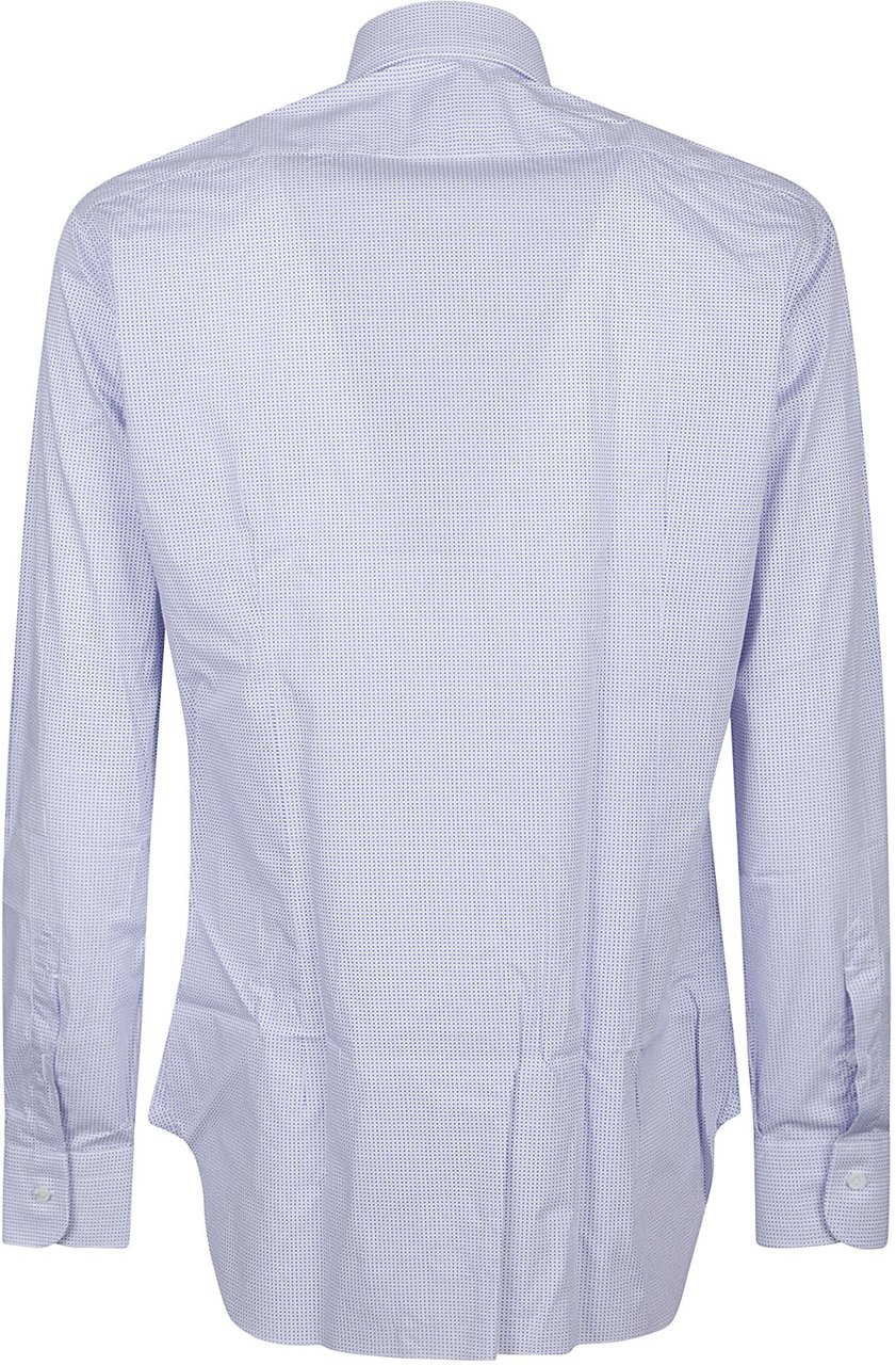 Barba Napoli Long Sleeve Neck Shirt White Wit