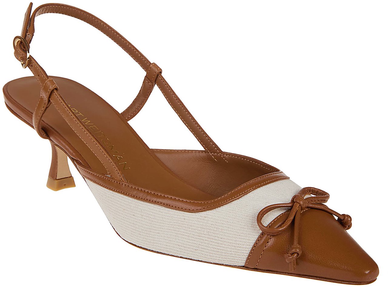 Stuart Weitzman Kitty Slingback 50 Sandals Blue Blauw