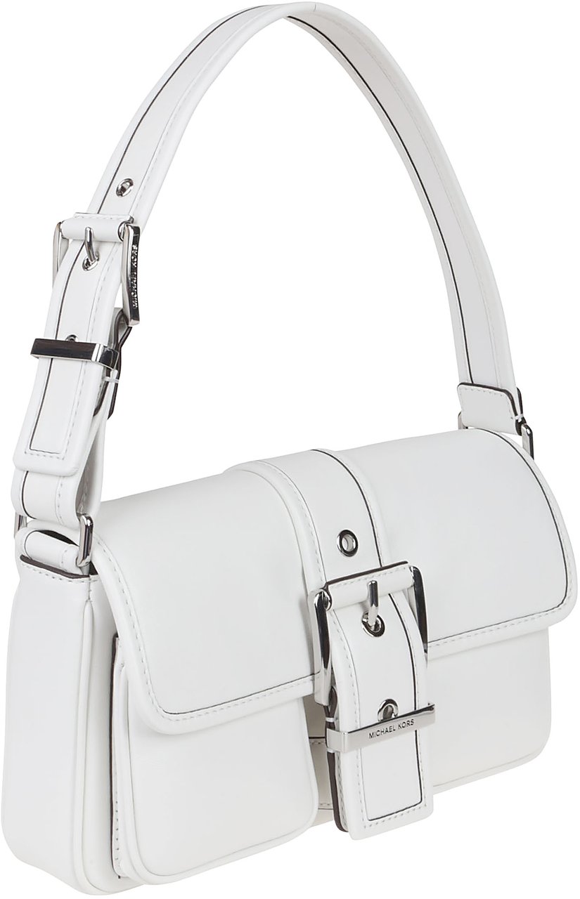 Michael Kors Medium Colby Shoulder Bag White Wit