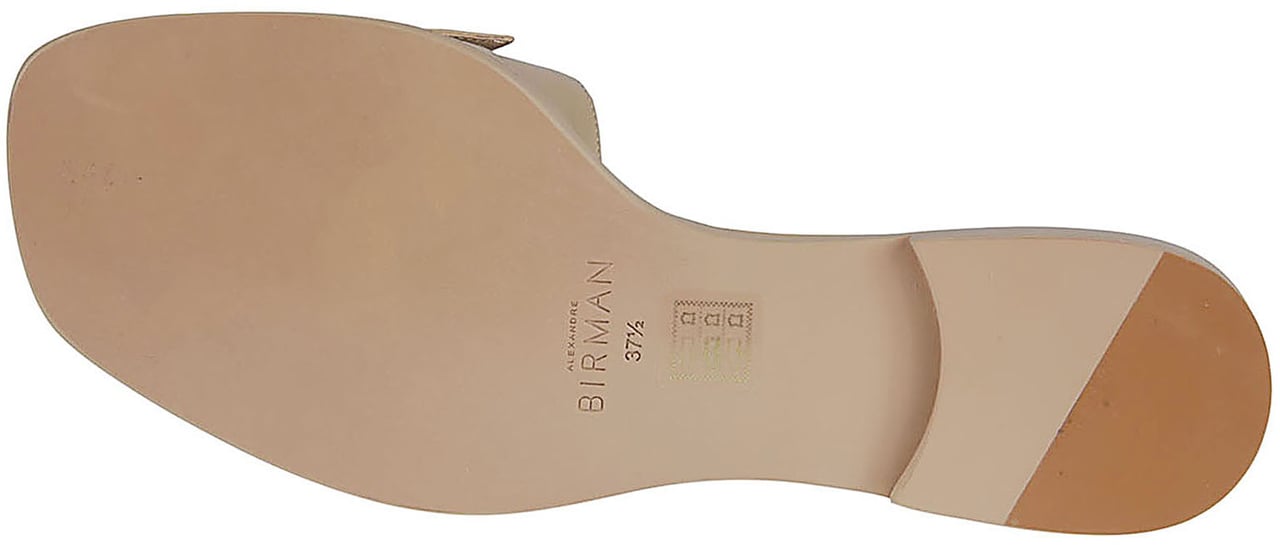 Alexandre Birman Maxi Clarita Square Flat Sandals Brown Bruin