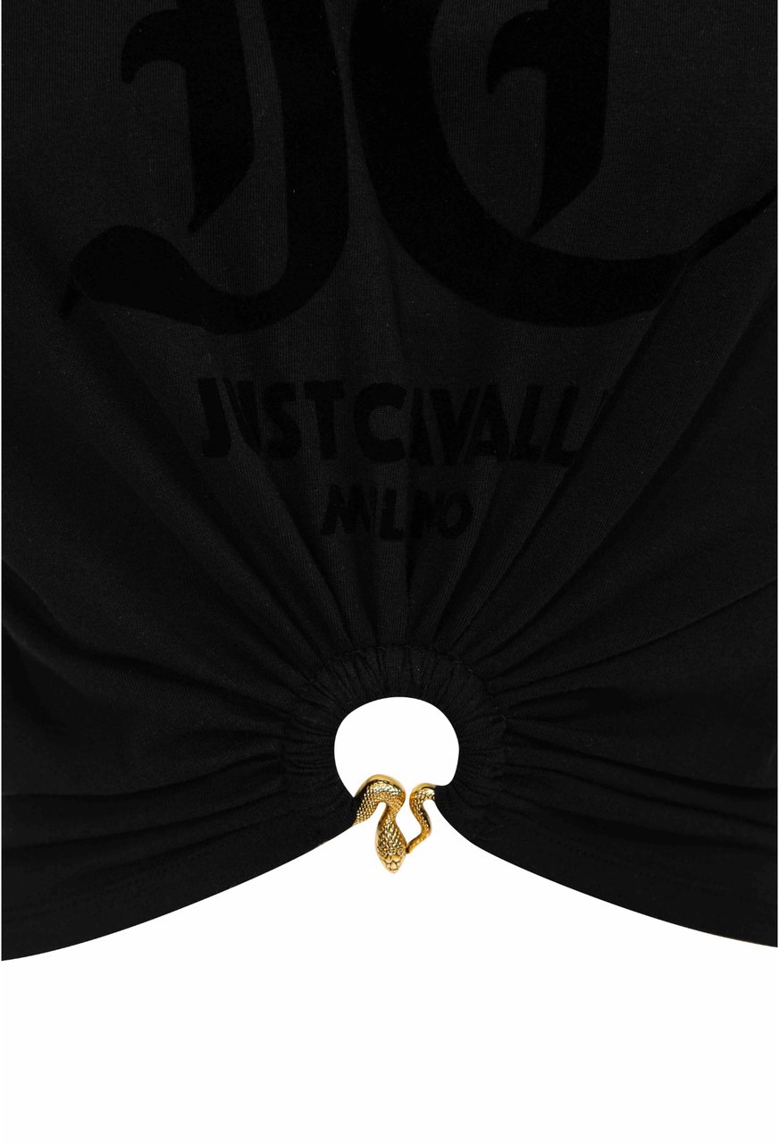 Just Cavalli T-Shirts And Polos Black Zwart