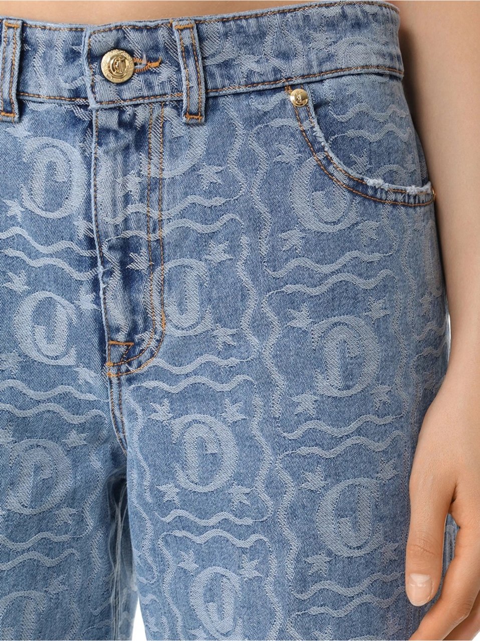 Just Cavalli Trousers Blue Blauw