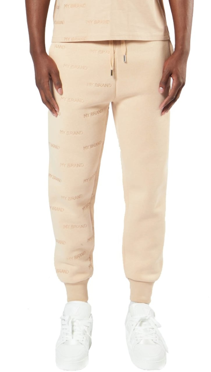 My Brand ALL OVER EMBROIDERY JOGGINGPANT | CAMEL Bruin