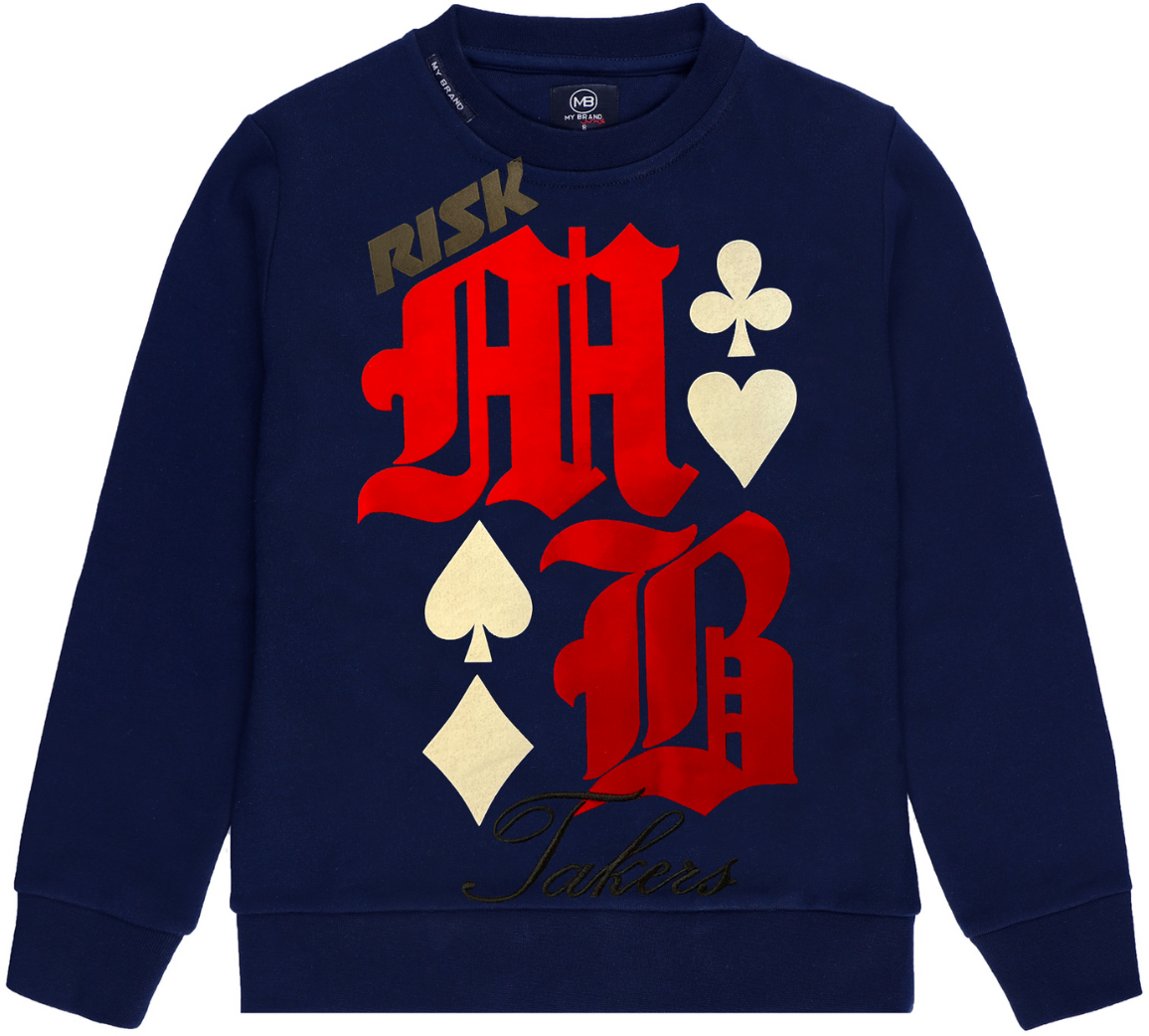 My Brand Mb Card Sweater | NAVY Blauw
