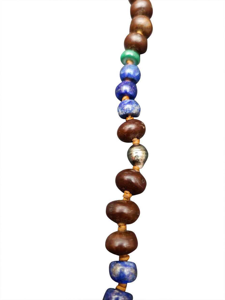 Catherine Michiels Collier sautoir médium malachite ebene lapis lazulite perles SP2298 Vittorio Catherine Michiels Divers