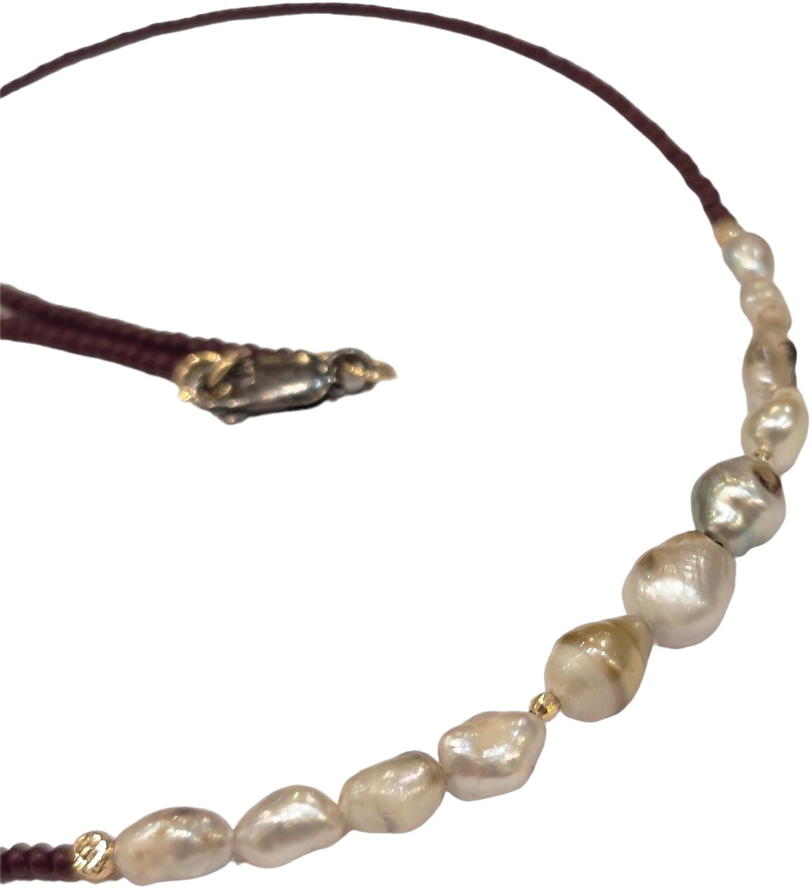 Catherine Michiels Ras du cou perles Tahiti perles céramique japonaise Malika FW2222 Catherine Michiels Divers