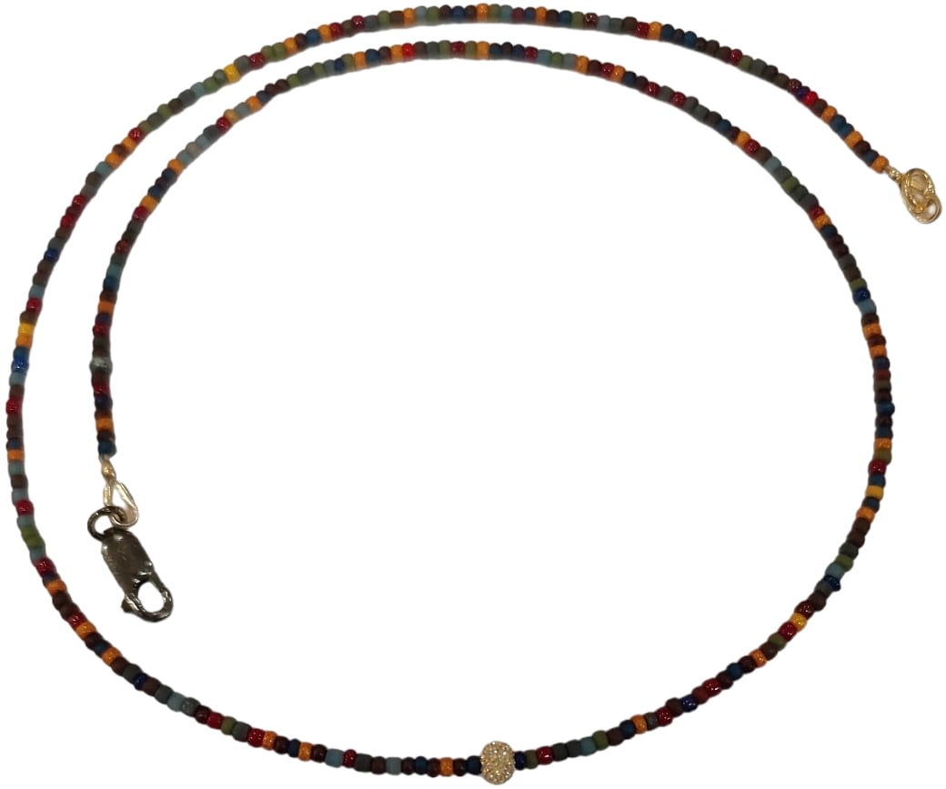 Catherine Michiels Ras du cou FW2220 perles de céramique multi Marina Catherine Michiels Divers