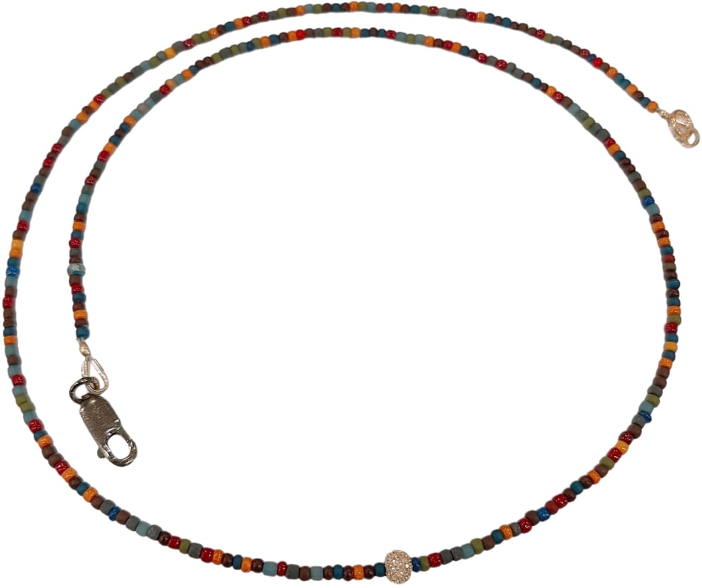 Catherine Michiels Ras du cou FW2220 perles de céramique multi Marina Catherine Michiels Divers