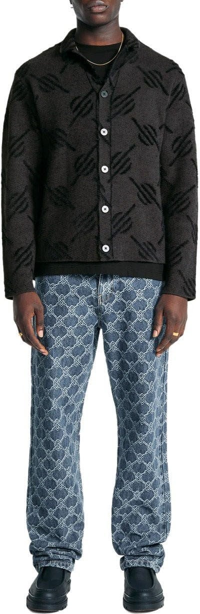 Daily Paper cardigan en tricot monogramme kirabo gilets Zwart