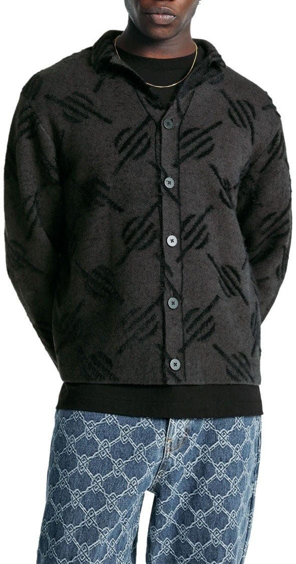 Daily Paper cardigan en tricot monogramme kirabo gilets Zwart
