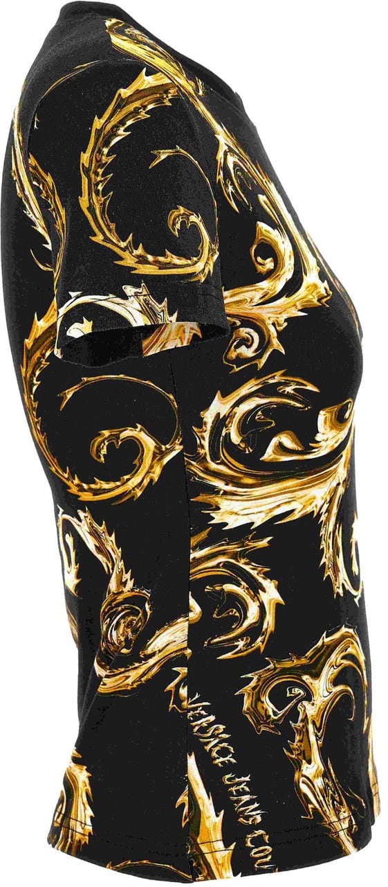 Versace Jeans Couture T-Shirts And Polos Black Zwart