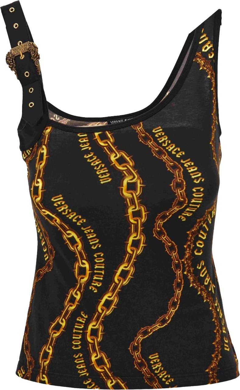 Versace Jeans Couture Top Black Zwart