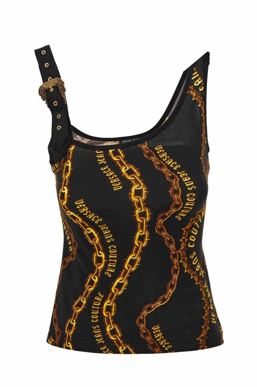 Versace Jeans Couture Top Black Zwart