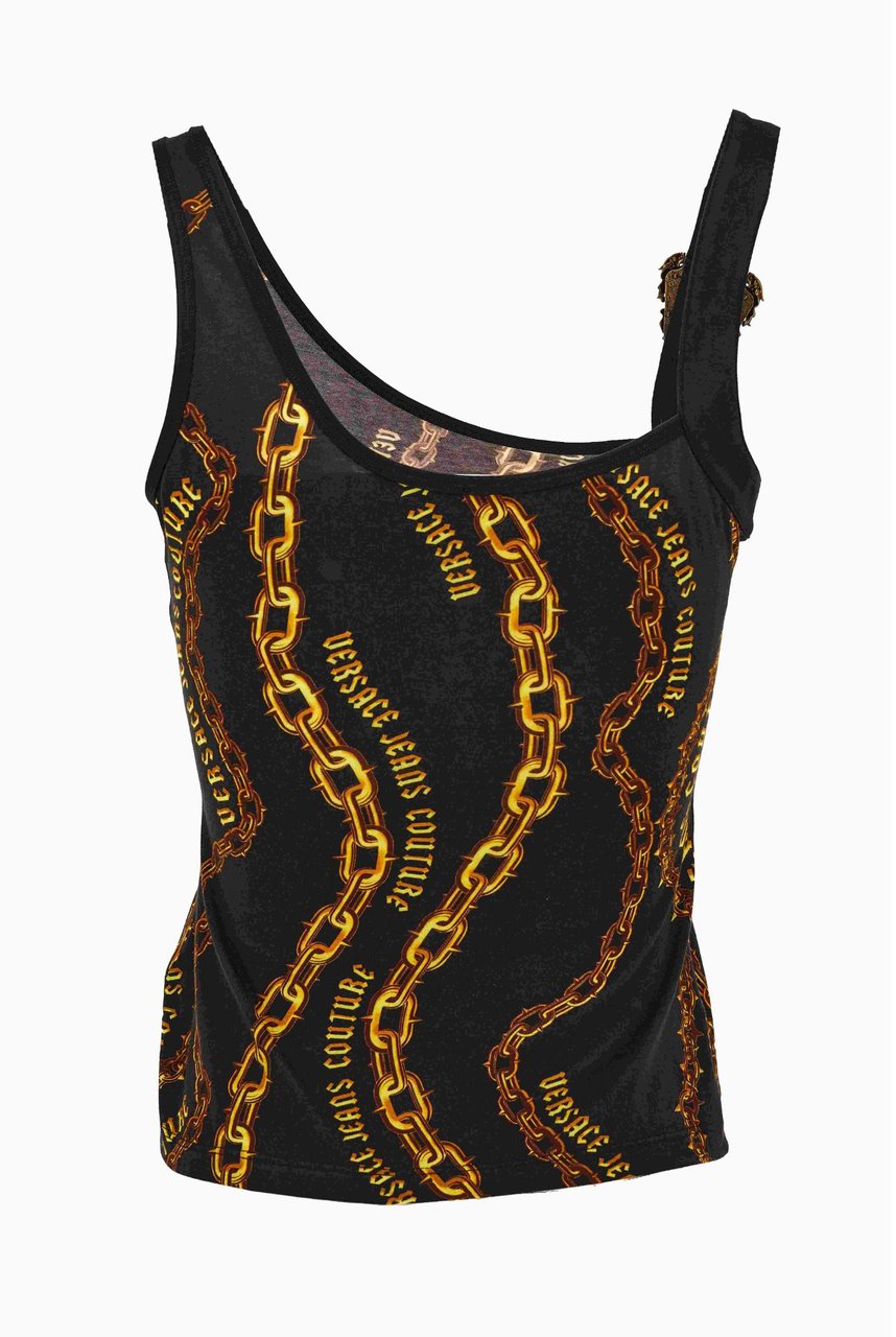 Versace Jeans Couture Top Black Zwart