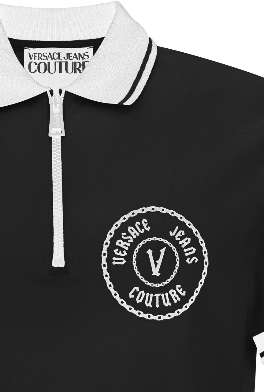 Versace Jeans Couture T-Shirts And Polos Black Zwart