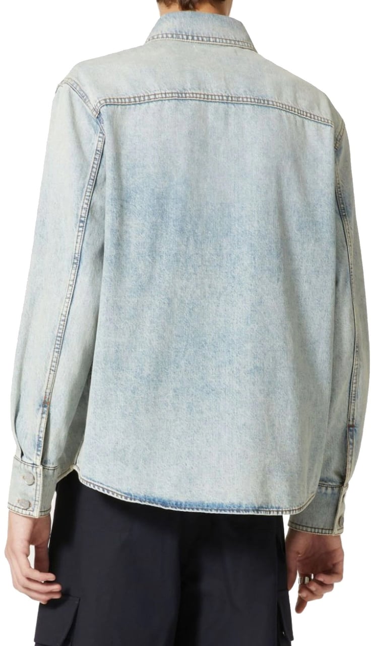 Valentino Valentino Garavani Cotton Denim Shirt Blauw