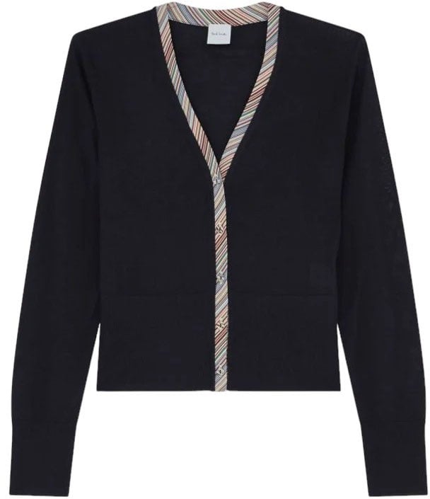 Paul Smith Cardigan Navy ganse et boutons Bayadère W1R 479N N11054 49 Paul Smith Femme Divers
