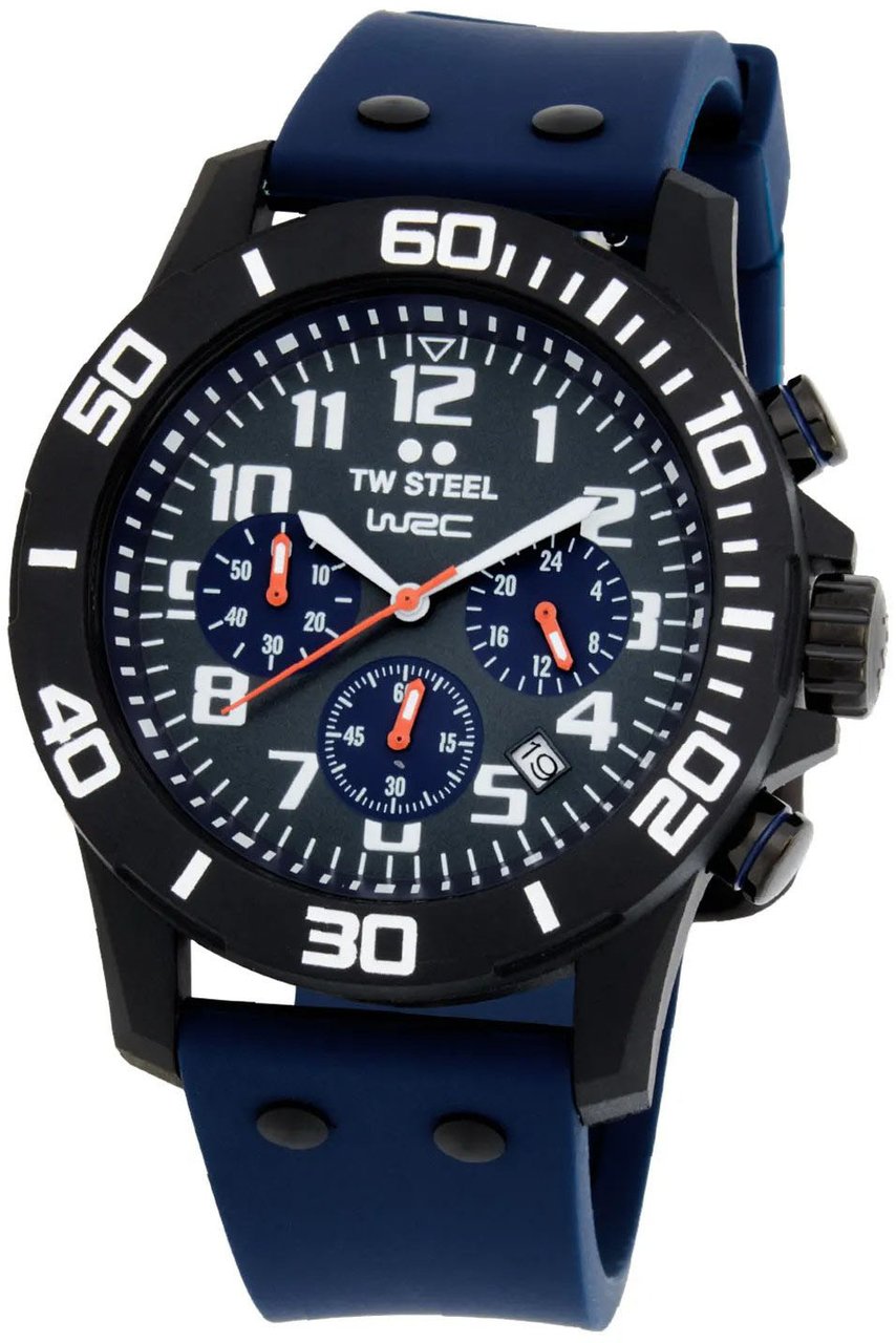 TW Steel TW Steel TWCA5 Carbon Zwart Blauw WRC 44mm Zwart