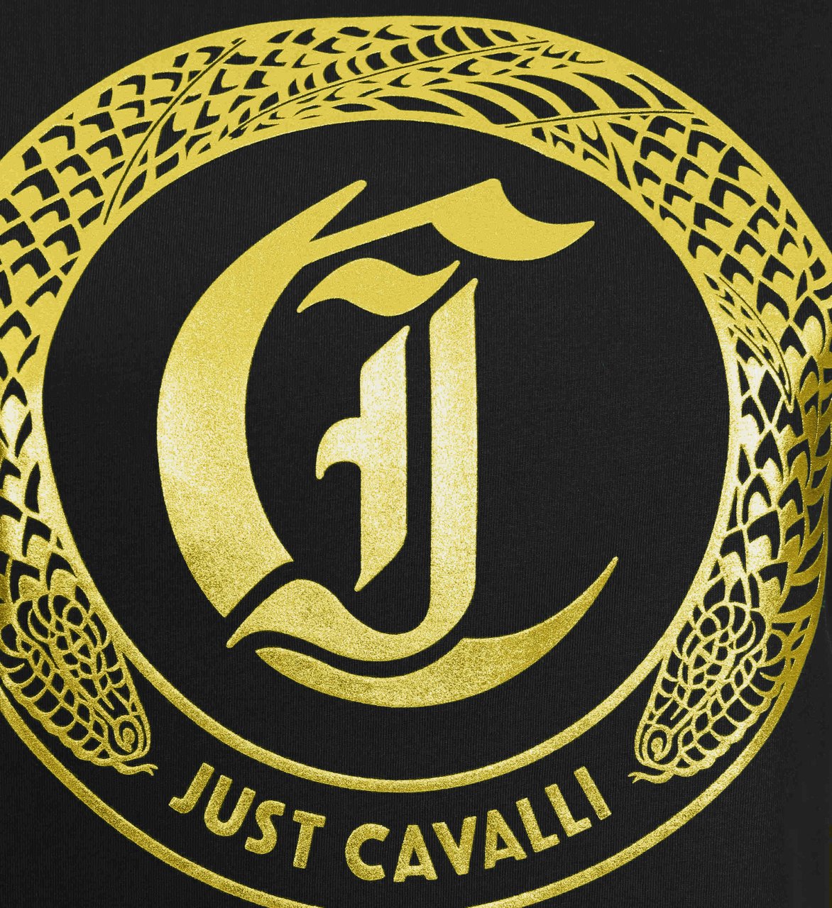 Just Cavalli T-Shirts And Polos Black Zwart
