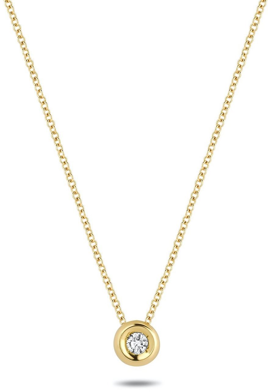 Blush 3606YDI Collier 14 krt geelgoud met diamant Divers