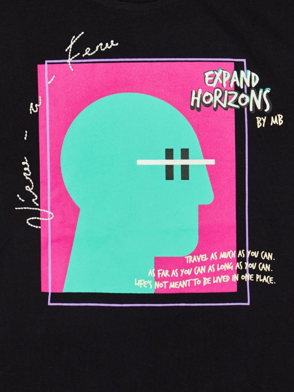 My Brand Facade Street Horizons T-Shirt | BLACK Zwart