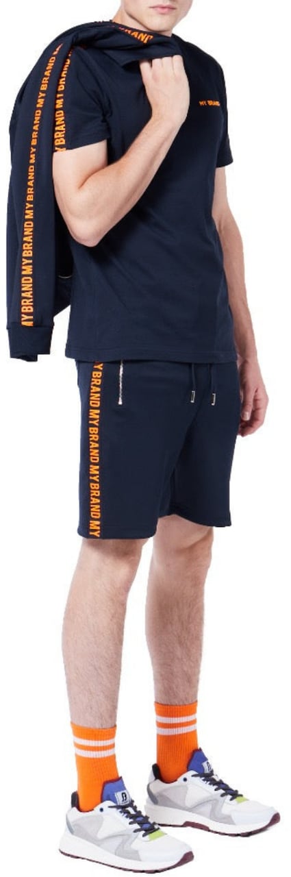 My Brand MY BRAND TAPE SHORT | BLACK Zwart