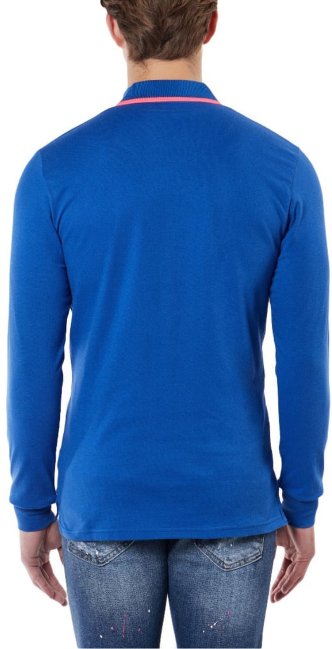 My Brand COLOURFULL LONGSLEEVE POLO | KOBALT BLUE Blauw