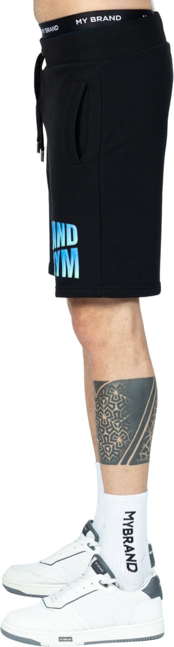 My Brand Dubble Mybrand Logo Short | BLACK Zwart