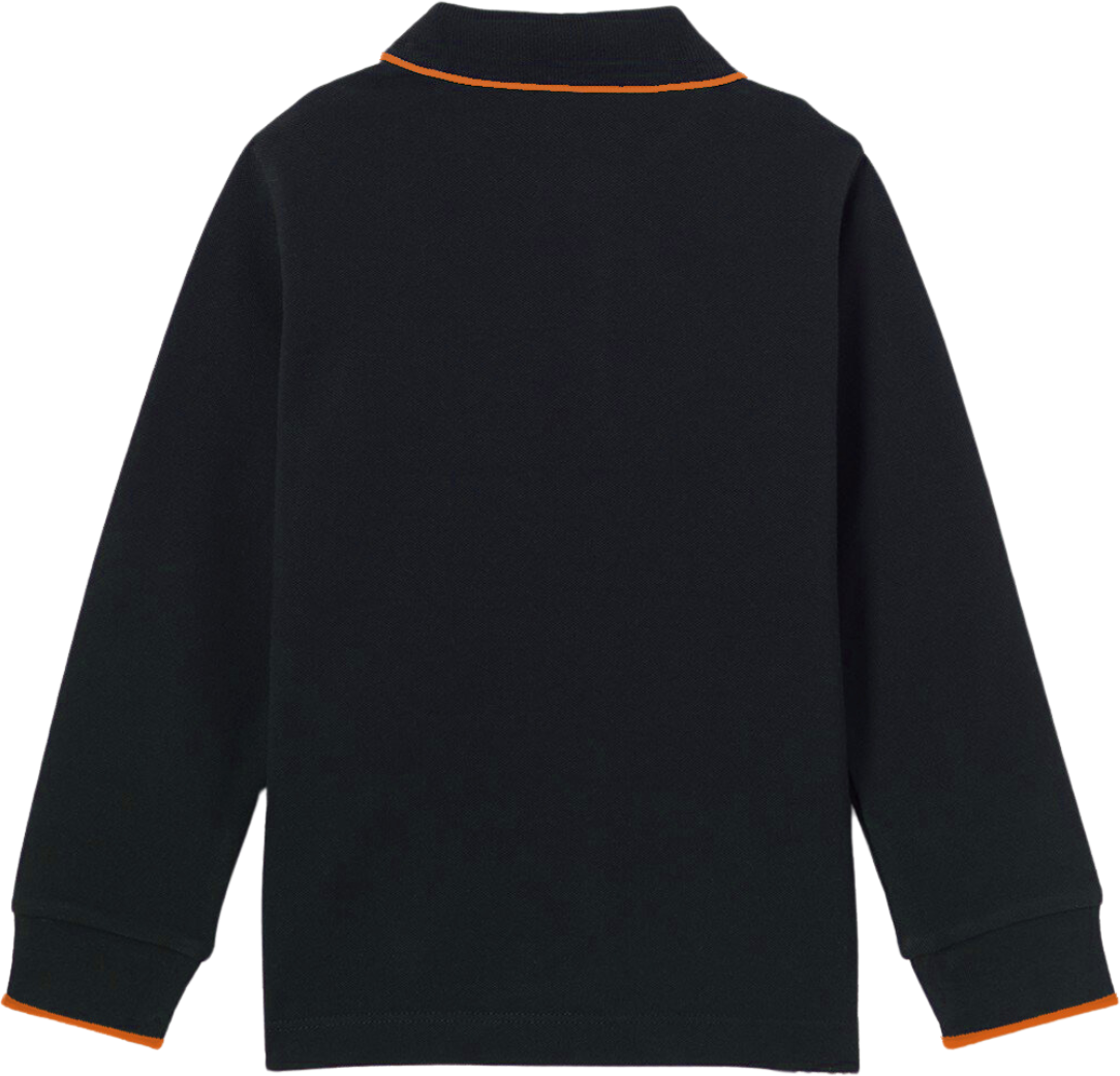 My Brand Colorfull Longsleeve Polo Navy | NAVY Blauw