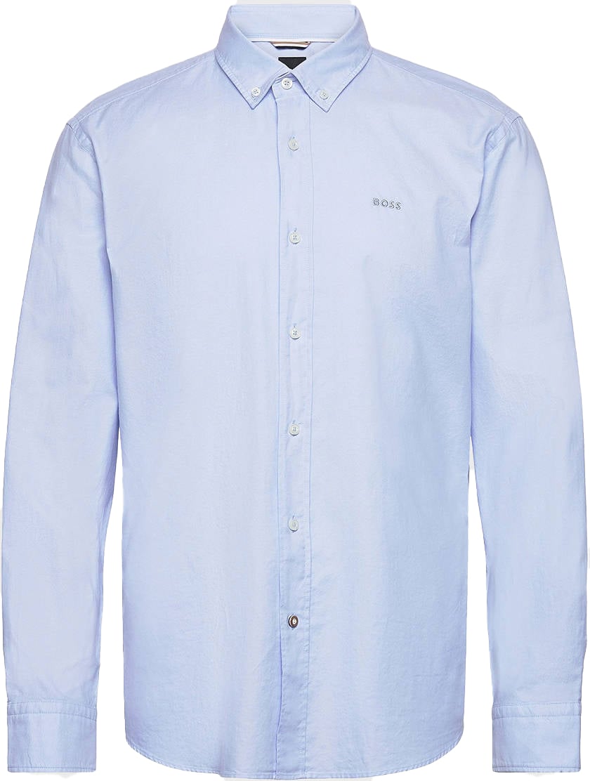 Boss Shirts Light Pastel Blue Blauw