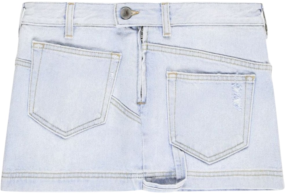 The Attico The Attico Skirts Clear Blue Blauw