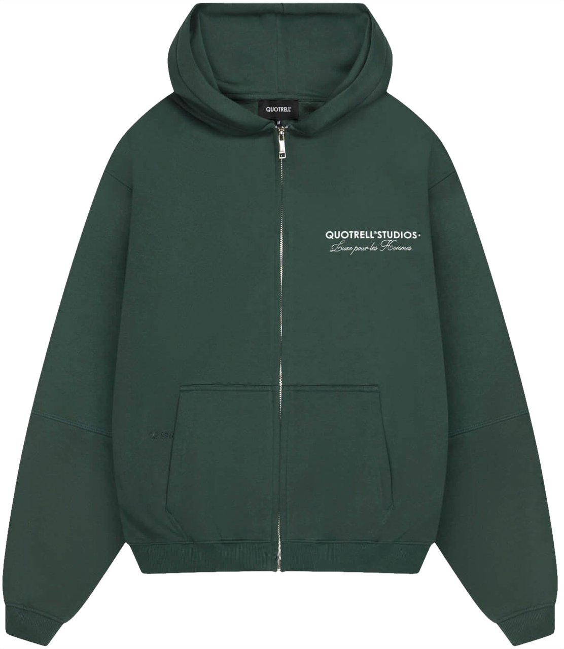 Quotrell Studios Zip Hoodie | Petrol/white Groen