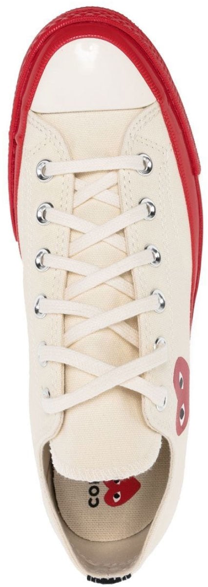 Comme des Garçons Comme Des Garçons Play X Converse Chuck 70 Sneakers Wit