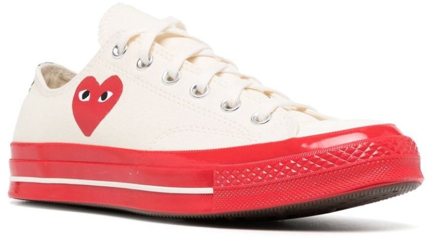 Comme des Garçons Comme Des Garçons Play X Converse Chuck 70 Sneakers Wit