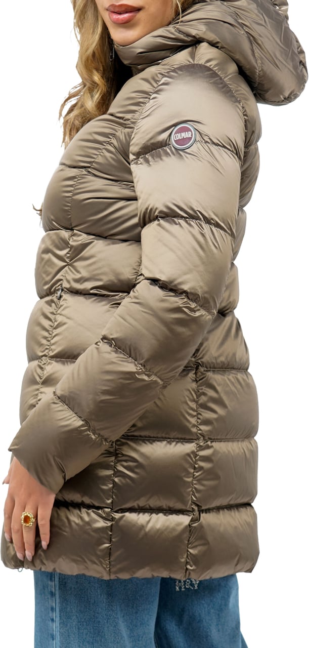 Colmar Originals Lange Jas Met Capuchon Taupe