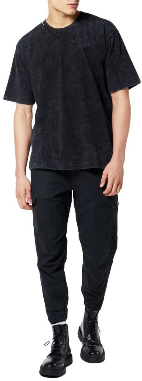 My Brand Acid Wash M T-Shirt Asphalt | BLACK Zwart