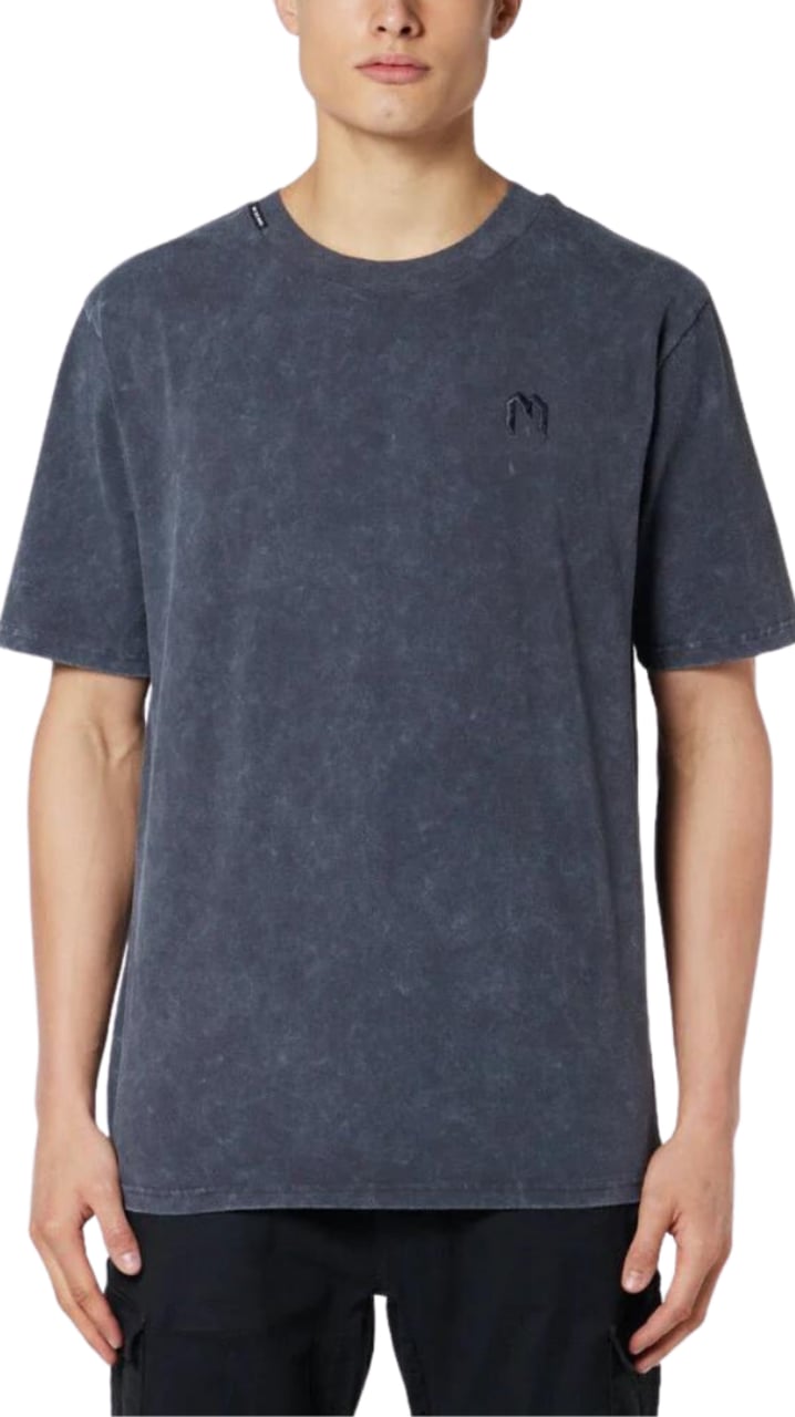 My Brand Acid Wash M T-Shirt Asphalt | DARK GREY Grijs