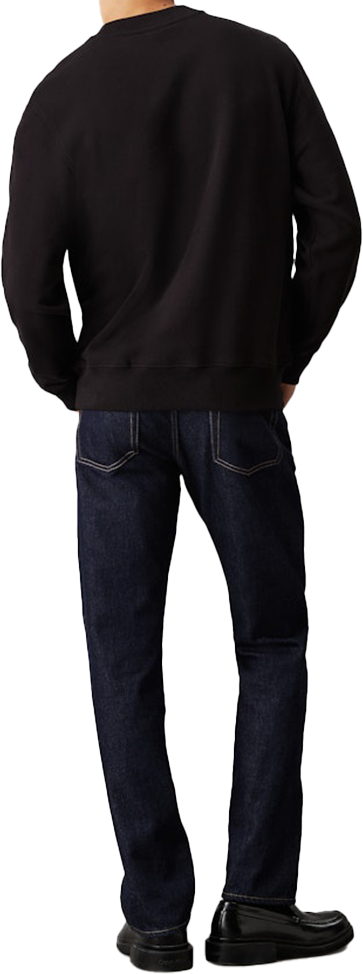 Calvin Klein Calvin Klein Jeans Chenille Monologo Crew Neck Zwart