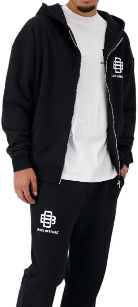 Black Bananas City Zipper Hoodie Zwart